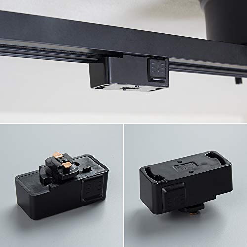 共同照明 配線ダクトレール ライティング 簡易取付式ダクトレール （GT-DJ-GDB-ZB）ライティングバー 1m 引掛シーリング4個付き コンセントレール シーリング用スポットライト おしゃれ レール 天井照明 レールライト用 レール照明 黒